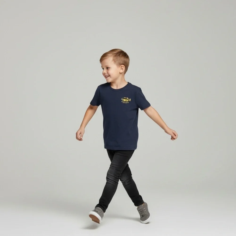 Old Navy cotton navy blue graphic design T-shirt Boys S (6-7) round neck
